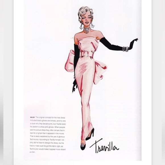 🔥 VINTAGE ICONIC Hollywood WILLIAM TRAVILLA fuchsia long sleeve chiffon gown sz8 - Picture 2 of 12